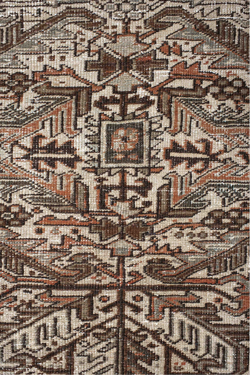 Antique Heriz Area Rug (7' x 10')